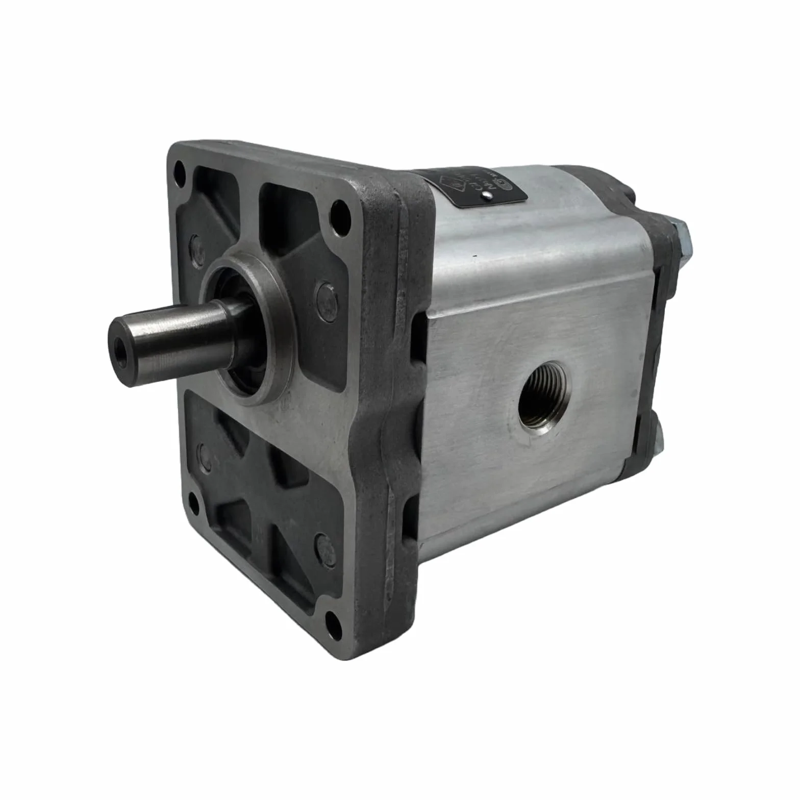 Bomba Hidráulica, Bomba de Enganajesm, 30 L/min (20cc/rev), 250 bar, Eje recto SAE, Puertos Brida de montaje europeo, marca Hydrosila. Bomba para Tractor, Bomba Grupo Hidráulico y/o Prensa Hidráulica.