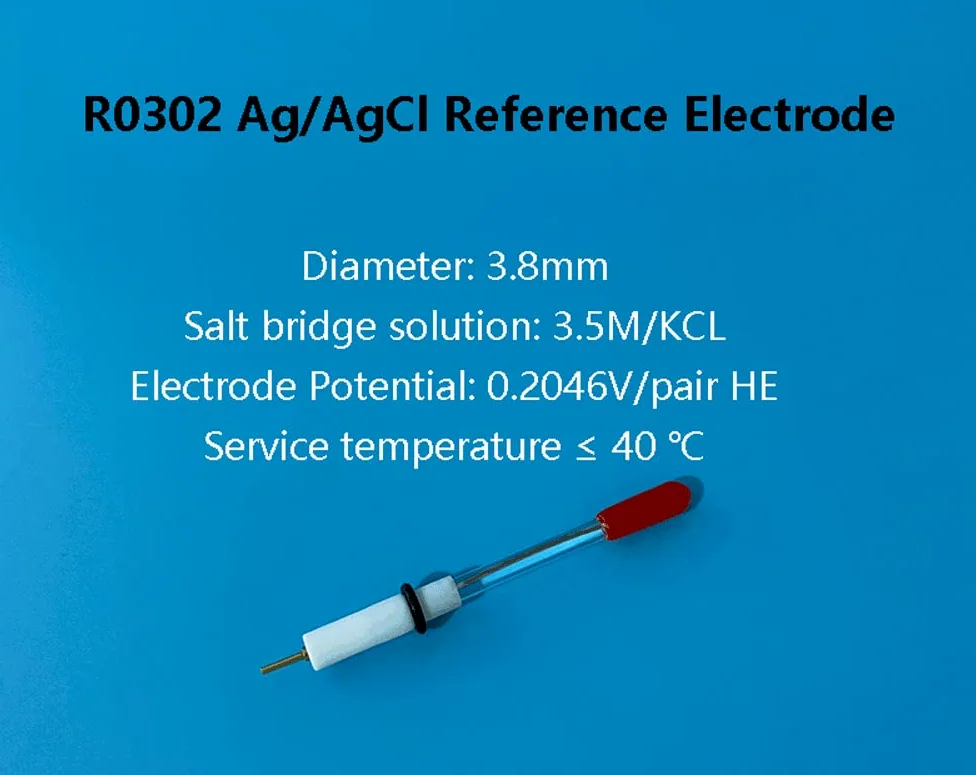 Electrodo de cloruro de plata saturado R03 for mediciones de laboratorio precisas | Electrodo de referencia AgCl de precisión con baja resistencia interna, caudal estable y confiable.
