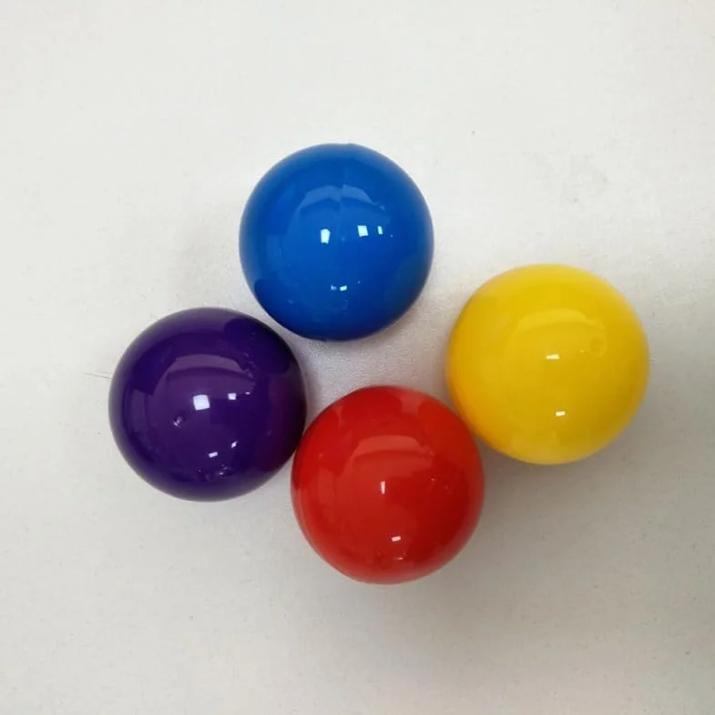 BESPORTBLE 50 Piezas Bolas de Lotería Amarillas Huecas para Fiestas Diámetro