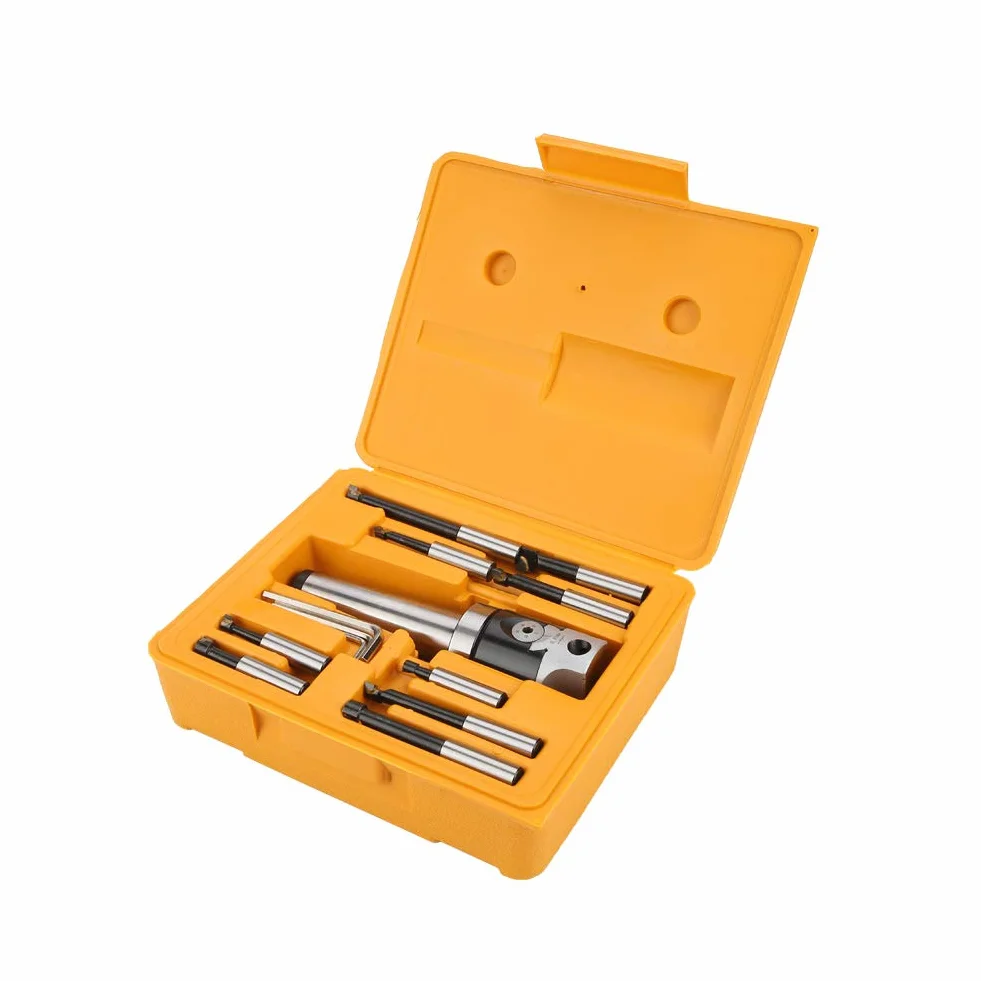 Mt4 Arbor Adapter Taper, Bareno Shank F1 12 50Mm Boring Head 9Pcs 12Mm Boring Bar Set