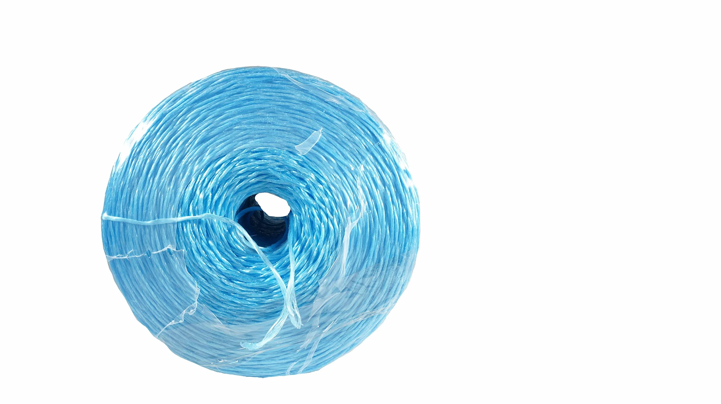Cuerda de Rafia Azul | Multiusos, Ideal para empacar Cereales y Otros Productos | Resistente a la Intemperie y Rayos UV | Cada Bobina Tiene 3.000 Metros y Pesa 5 kg | Pack de 2 bobinas