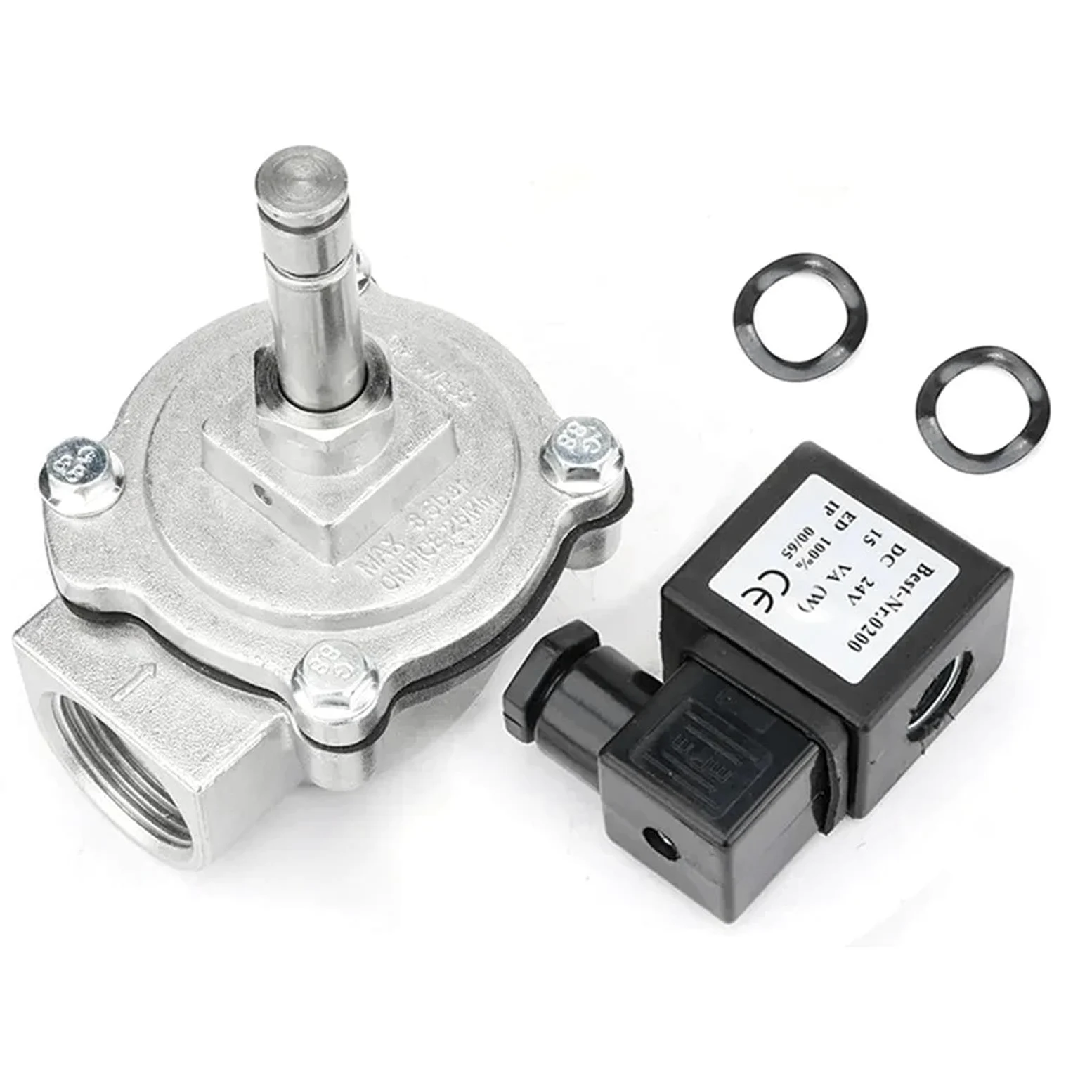 1 Pieza DMF-Z-25 Colector de Polvo neumático con Bolsa en ángulo Recto DC24V Válvula de Pulso de solenoide de 1 Pulgada(DC12V)
