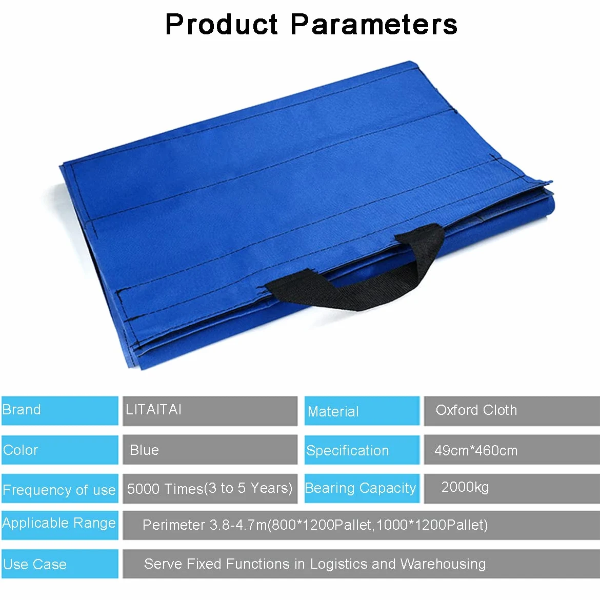 Correas Ajustables para palés con diseño, Fuertes y duraderas, respetuosas con el Medio Ambiente y Reutilizables, Ideales para Transporte, Carga y Almacenamiento (1 Pieza de 19.3 Pulgadas de Ancho x