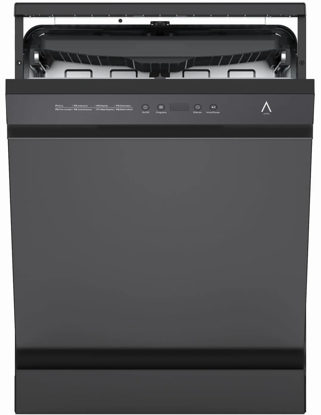 ALPHA Lavavajillas POSEIDON ELITE Auto Door Open DualZone 14ser Negro