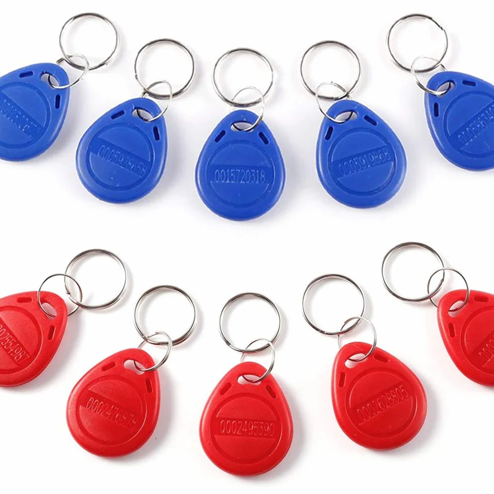 EM4100 125KHz RFID Llavero de Proximidad Token Tarjeta ID Etiqueta Keyfobs Llaveros Genéricos