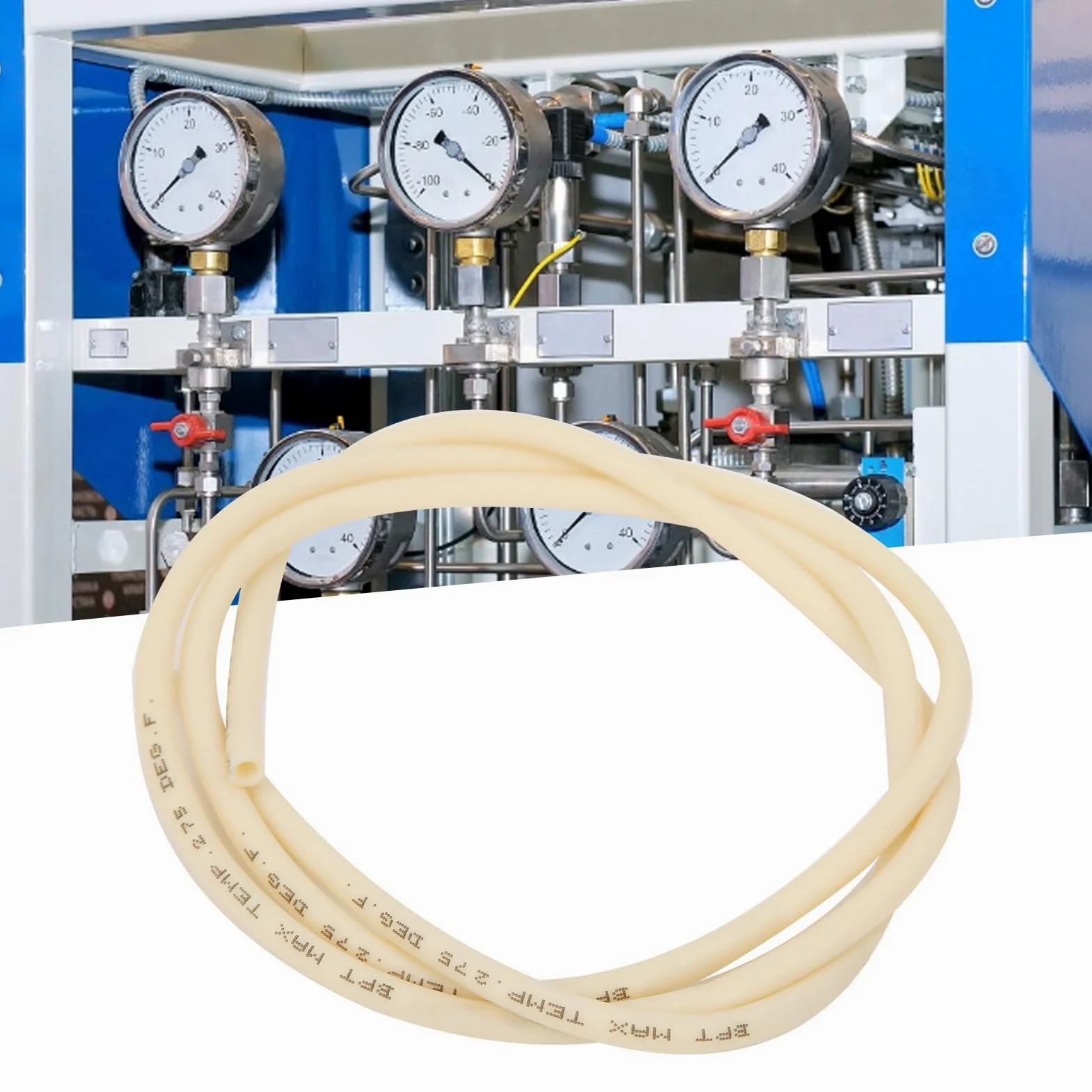 Tubo de bomba Torvex, manguera de silicona de 6.4x9.6 mm 1m para transmisión de fluido, tubo de bomba peristáltica, tubo de transferencia flexible para flujo de líquido