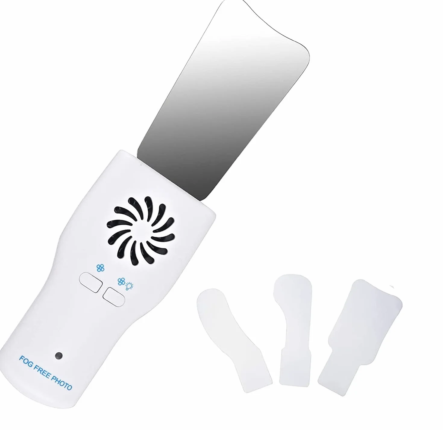 Dental Espejos Anti-Niebla Intraoral LED con Ventilador Recargable