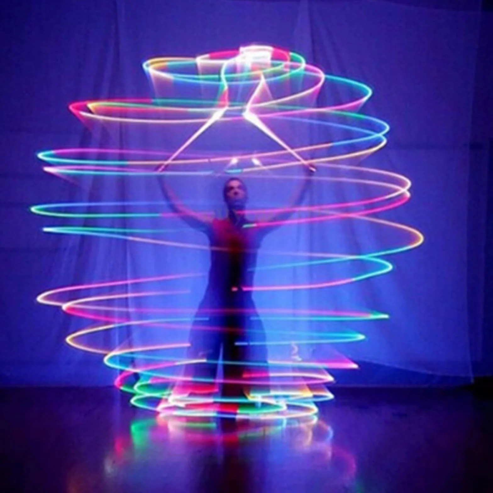 Booaee 2 Bolas LED POI Premium Luminosas para Diábolo, Malabares y Frisbee, SSQ2
