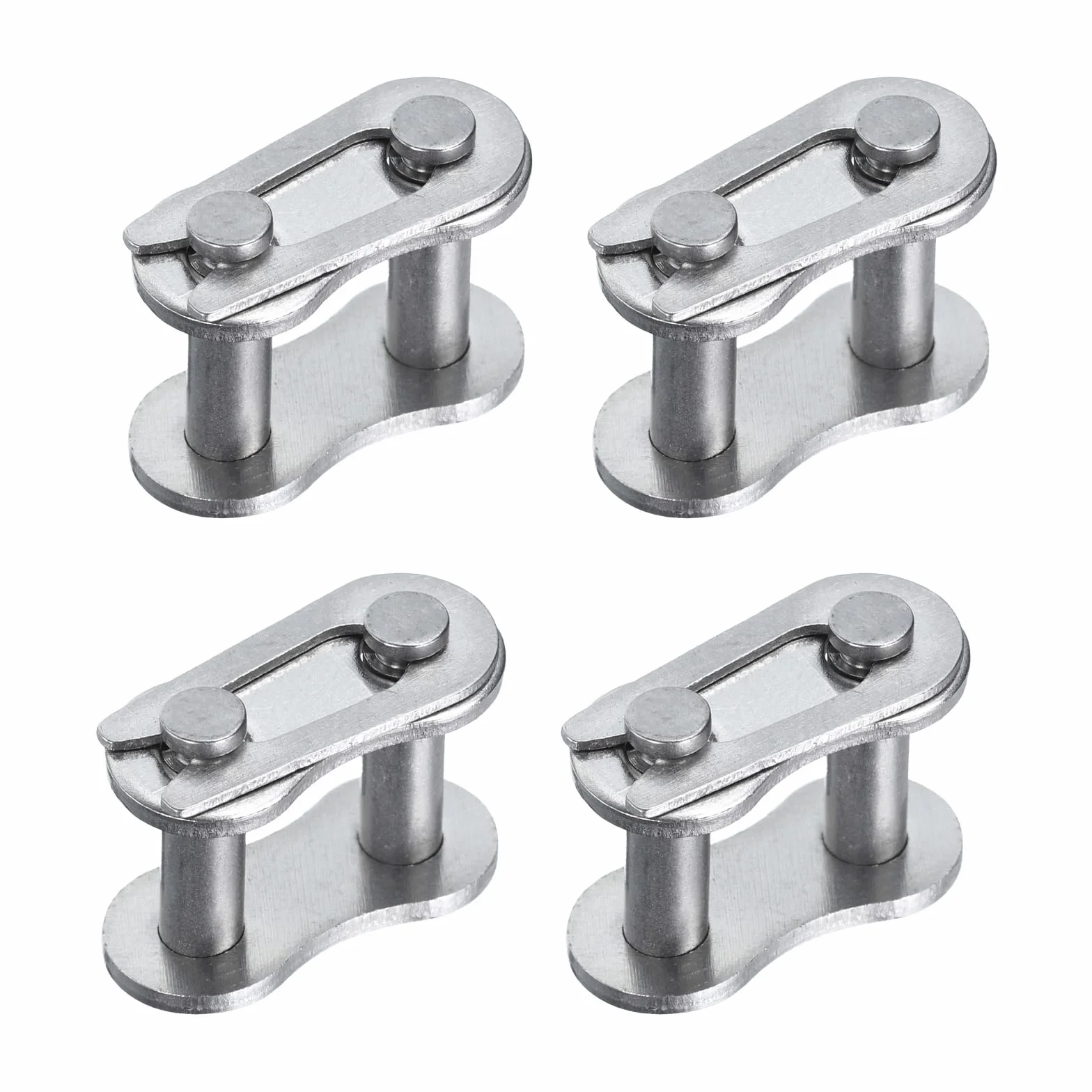 4 Piezas Conector Maestro Cadena Rodillo #41 DIN/ISO 085 Paso 1/2" Acero Inoxidable Eslabones Divisibles