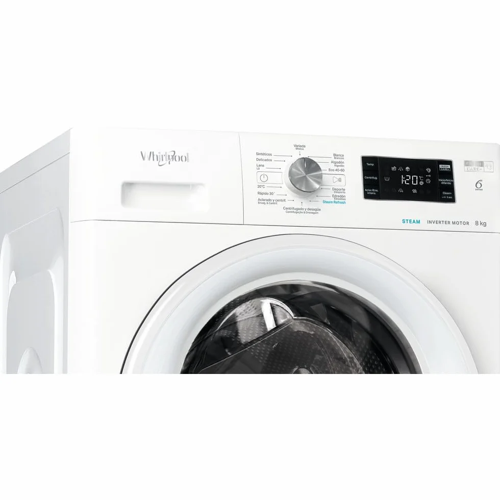Whirlpool FFB 8258 WV SP Lavadora carga frontal 8 kg 1200 rpm Blanco