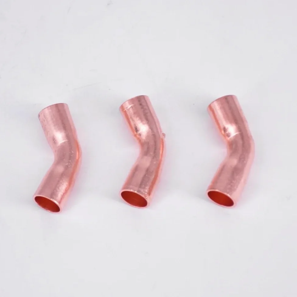 1/4" 3/8" 1/2" 3/4" 1" 10 15 16 19 22 25.4 28mm ID Copper End Feed Solder 45 Degree Elbow Fitting Coupler For Air Condition(ID 76mm Wall 2.0mm) Brass Hose