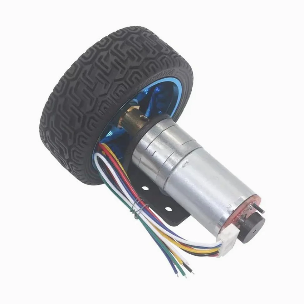 Módulo codificador Rueda De Código De Medición De Velocidad Del Codificador Del Motor De Desaceleración CC JGA25-370(1360 revolutions,6V)