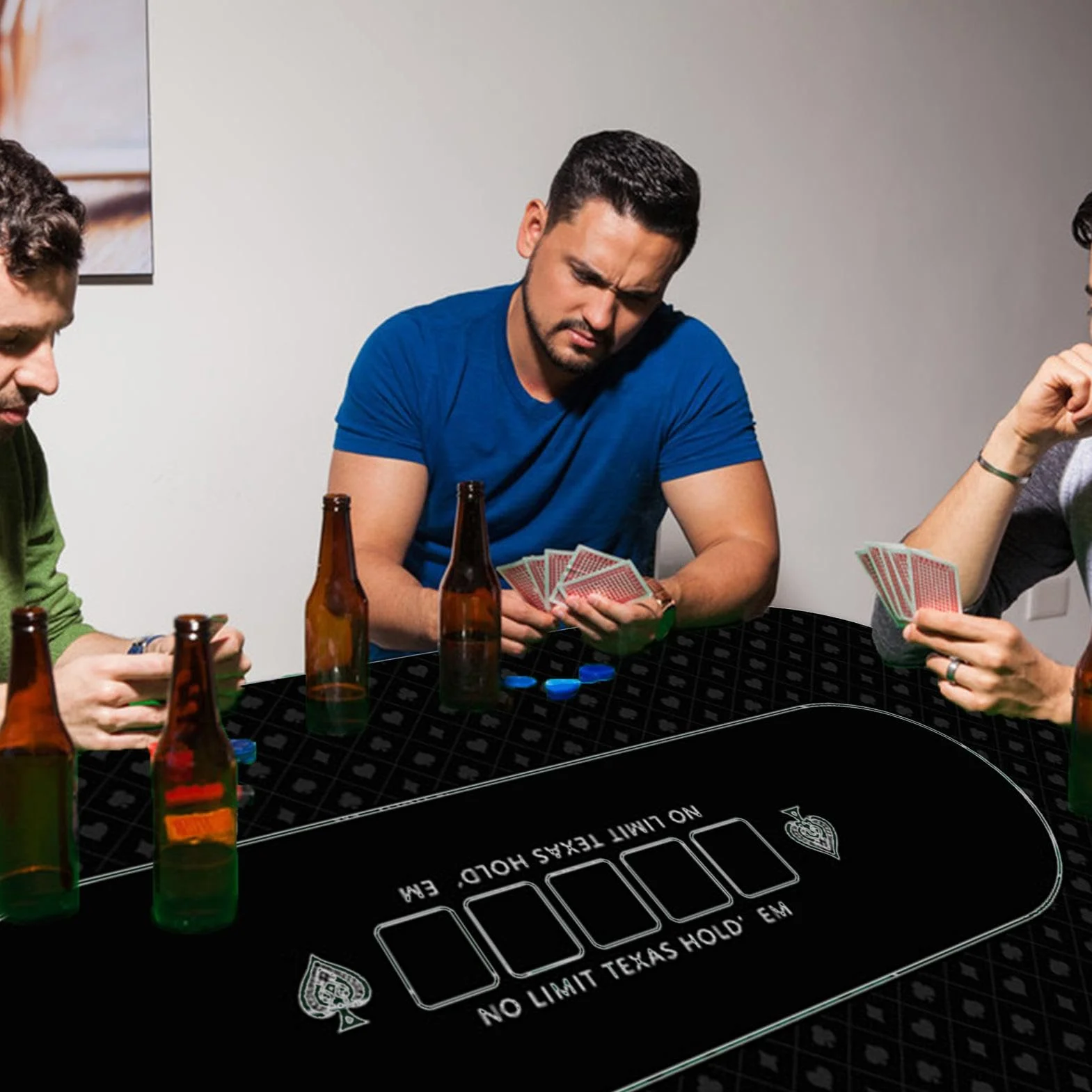 Mantel De Poker 120x60cm Tapete para Juegos Holdem Mesa