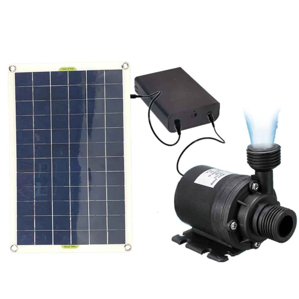 paneles solares, Kit de bomba fuente agua sumergible solar