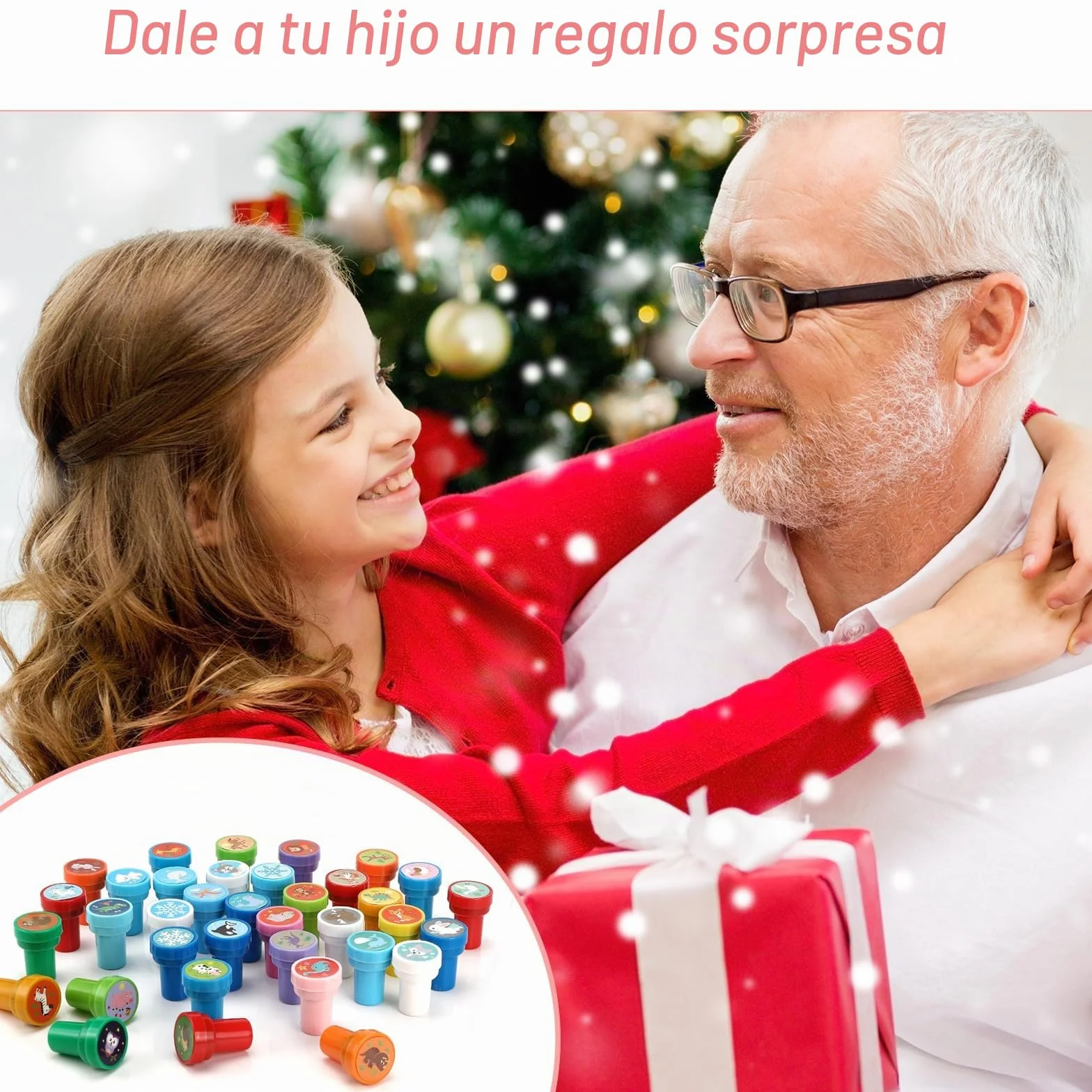 Auauraintt 36 Piezas Sellos Autoentintables para Niños, Juego Multicolor, Premios Escolares, Regalos de Fiestas