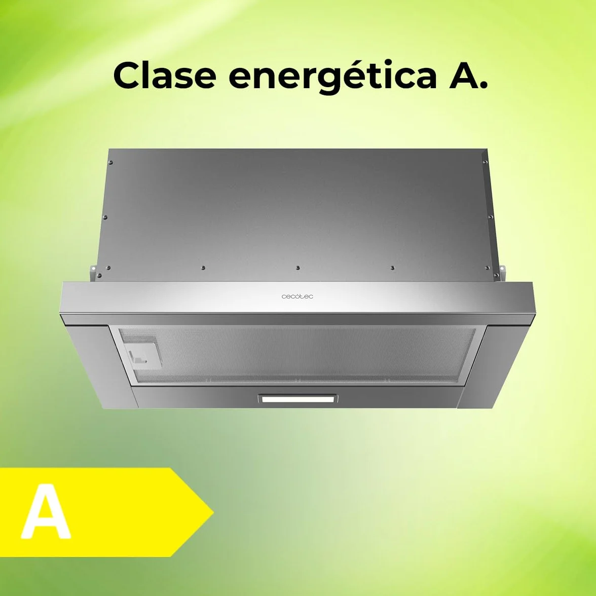 Cecotec Campana Extractora Telescópica 60 cm Bolero Flux TLM 603500 Inox 70W 350m3/h Control Mecánico