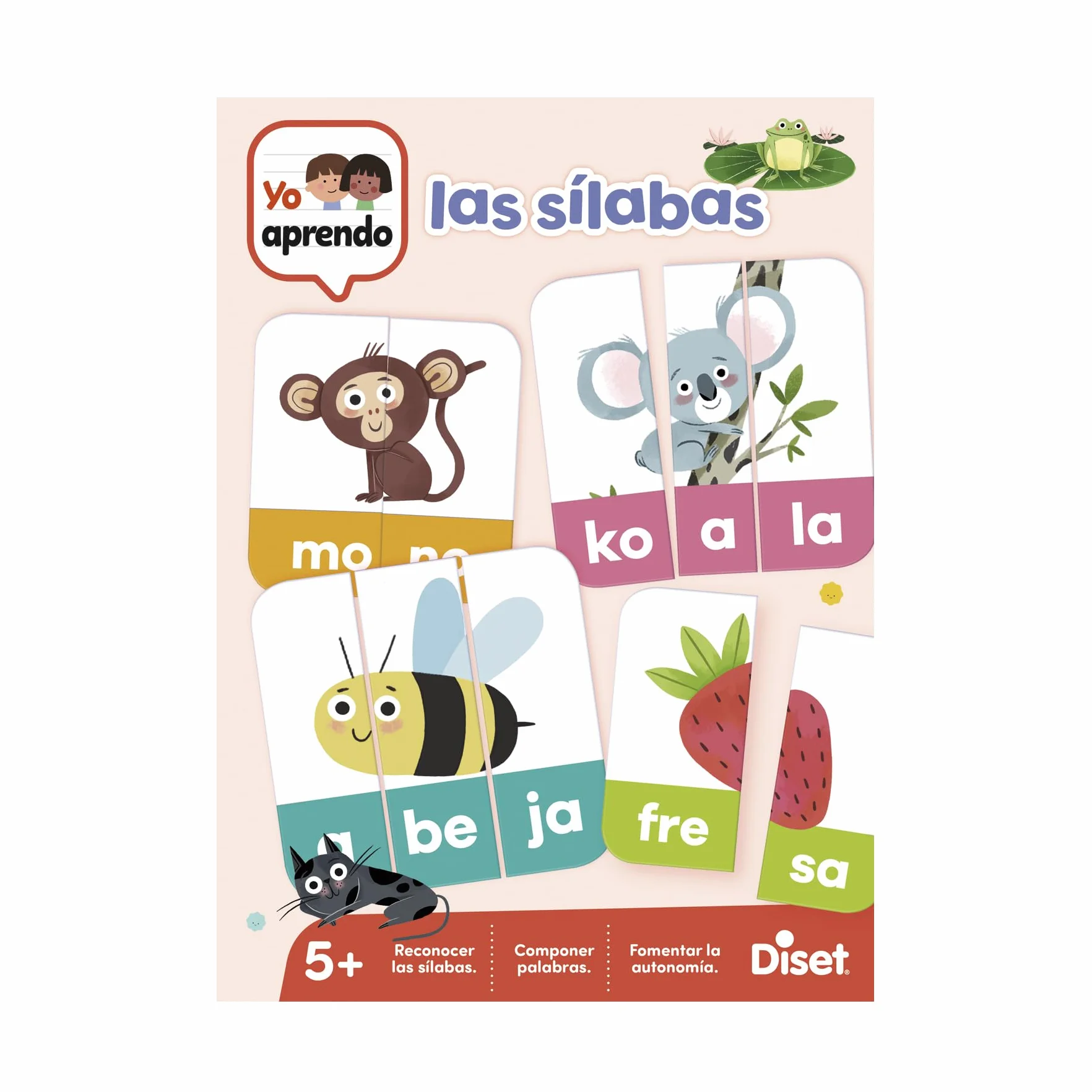 Diset Las Sílabas Juego Educativo Letras Abecedario para Niños a Partir de 5 años Multicolor