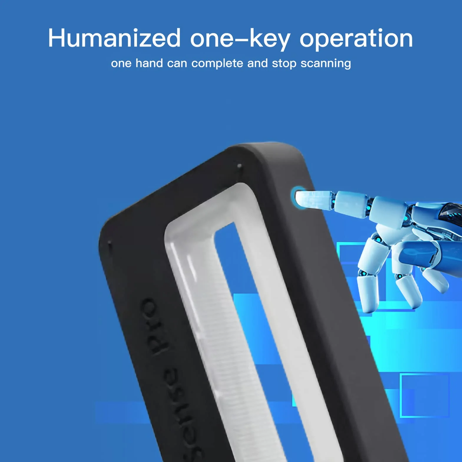 Karlak Escáner, - Escáner 3D portátil 3D Mong de alta precisión de 0,3 mm, compatible con salida OBJ/STL/PLY compatible con 10/8 iOS Android para impresión 3D
