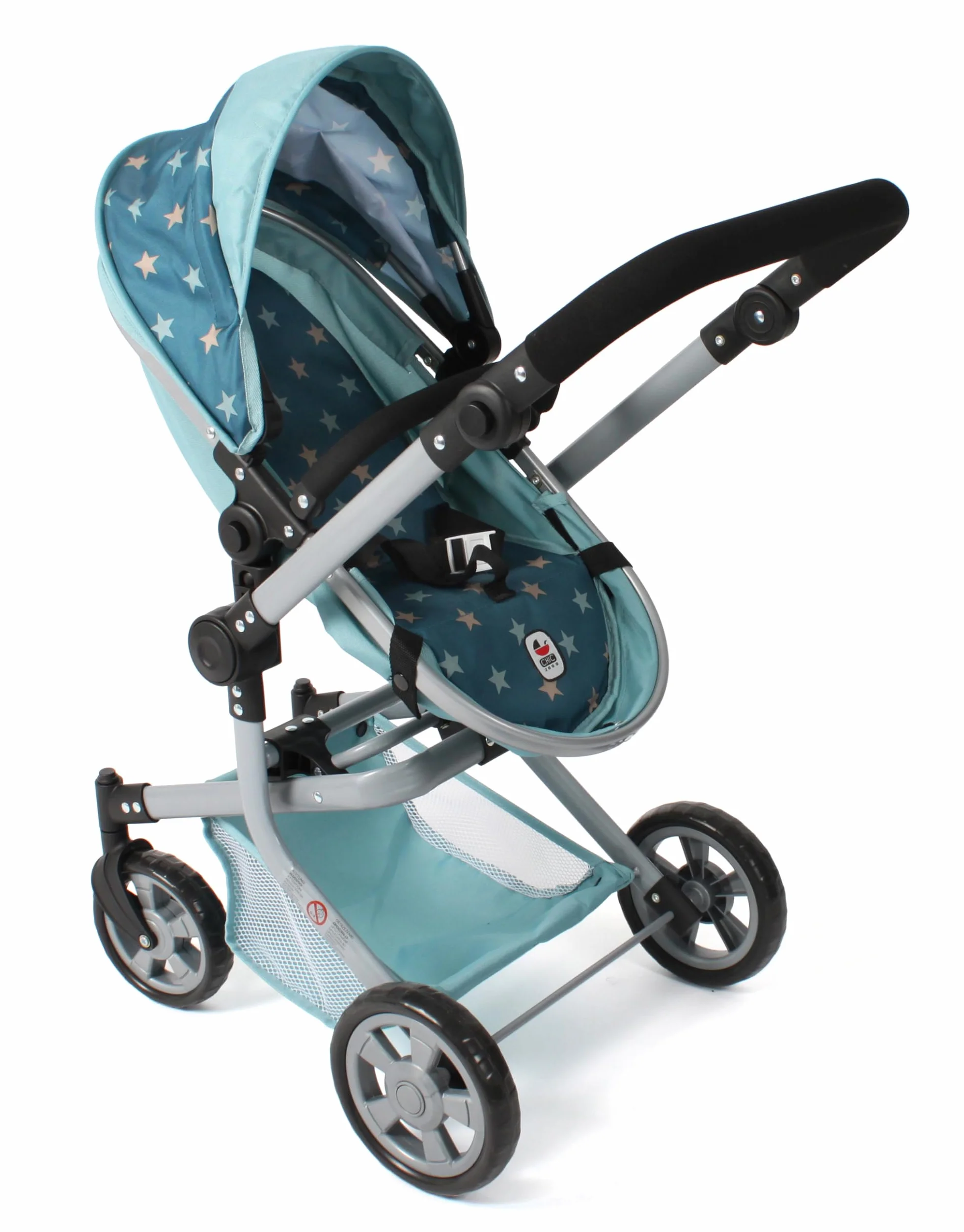 Bayer Chic 2000 Cochecito de muñecas Mika 2 en 1 Plegable Mango Ajustable 47-80 cm