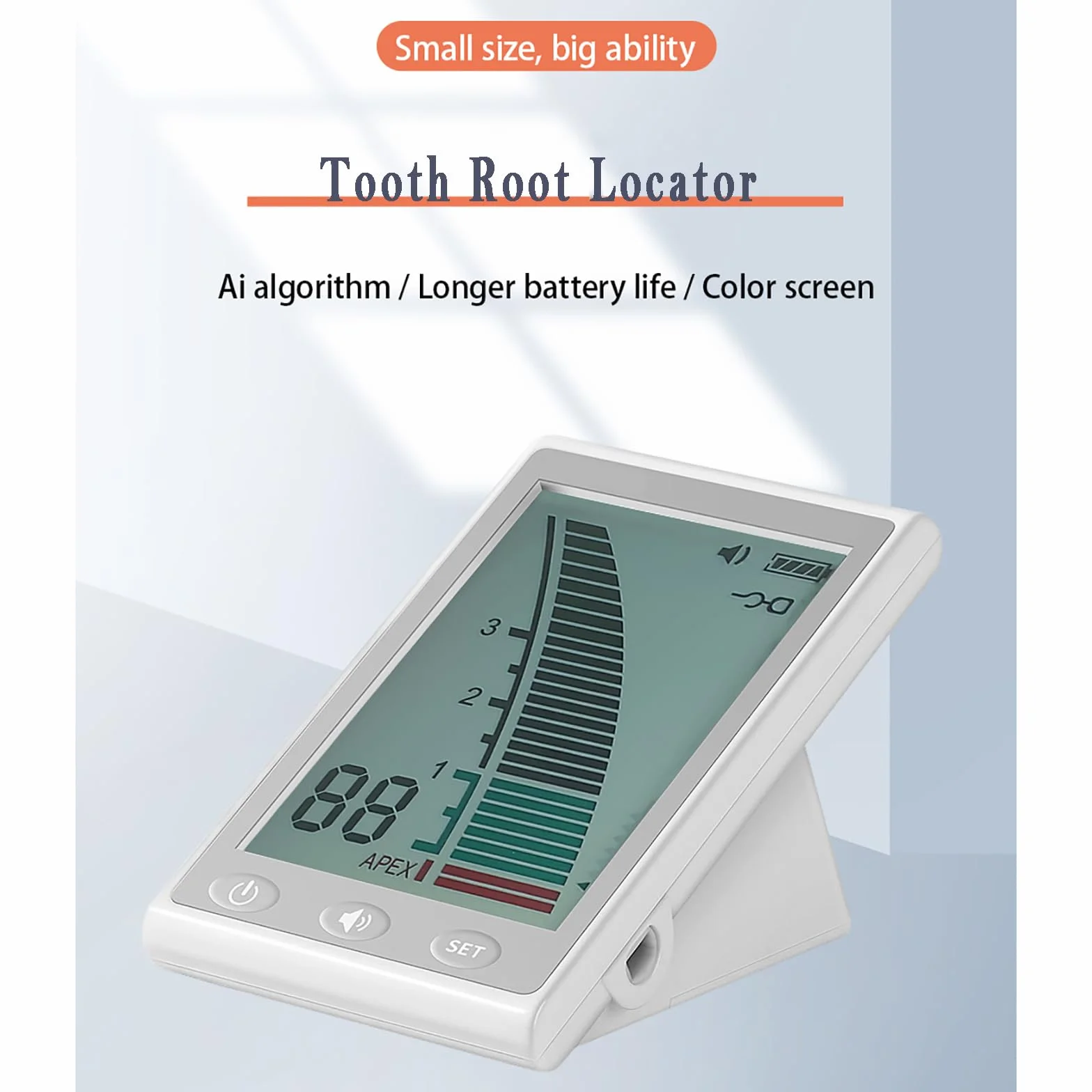 Localizador De Longitud del Ápice, Instrumento De Medición De La Longitud del Conducto Radicular Dental, Utilizado para Observar El Estado Interno De Los Dientes Y La Cavidad Bucal
