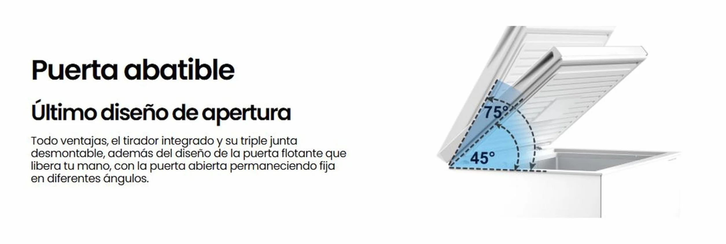 INFINITON Arcon Congelador CH-30H85BEH 293L FAST FREEZING STAND BY Blanco Compresor Silent design