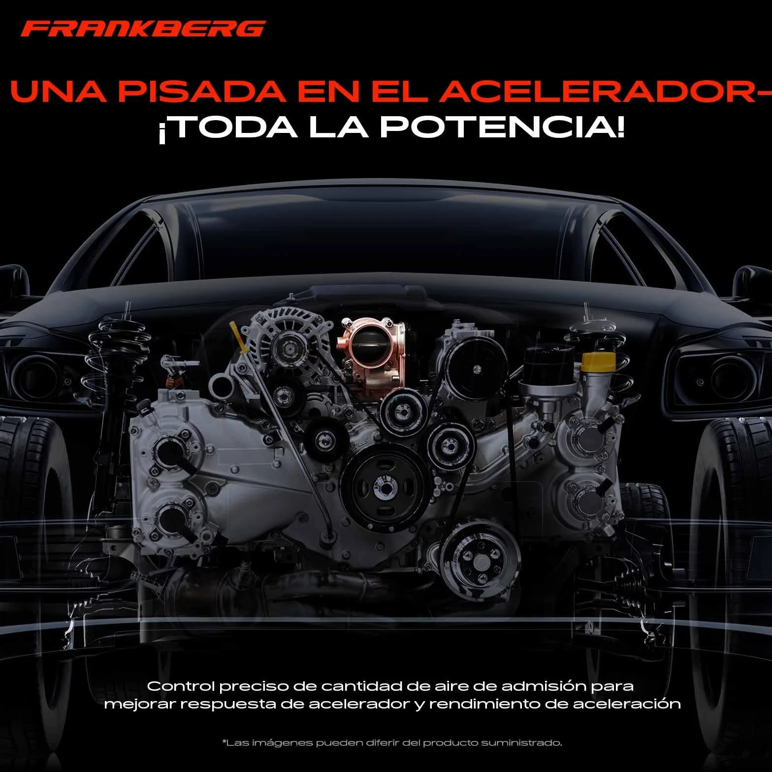 Frankberg Cuerpo de la válvula de mariposa 7S7G-9F991-B7A | Compatible con: S-Max WA6, Mondeo IV Turnier BA7, Mondeo IV Furgoneta, B-Max JK, Focus III Berlina, Mondeo IV BA7