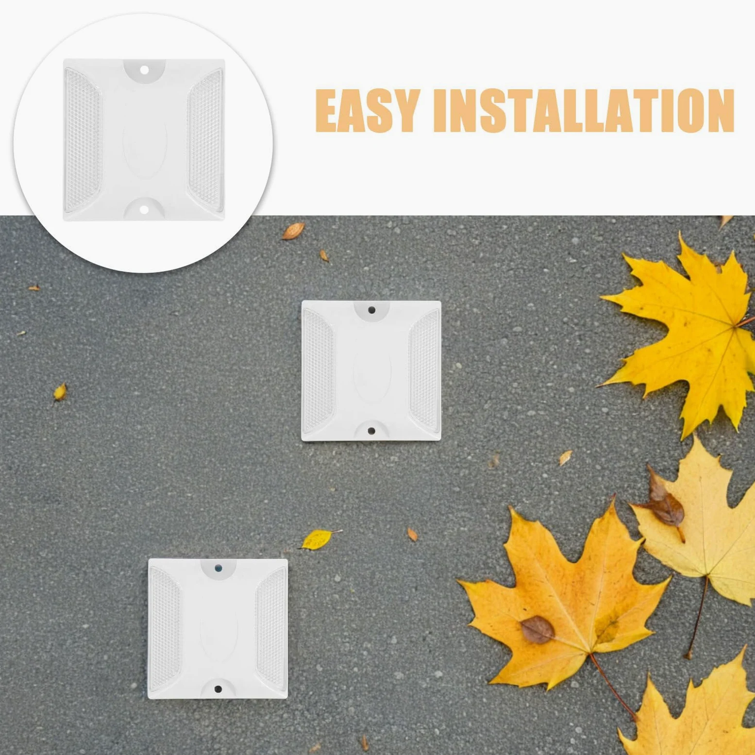 3 series Marcadores De Seguridad Para Pavimento Reflectores De Cruce De Peatones Reflectores De Tachas Para Carreteras Para Entradas De 10 piezas x 3