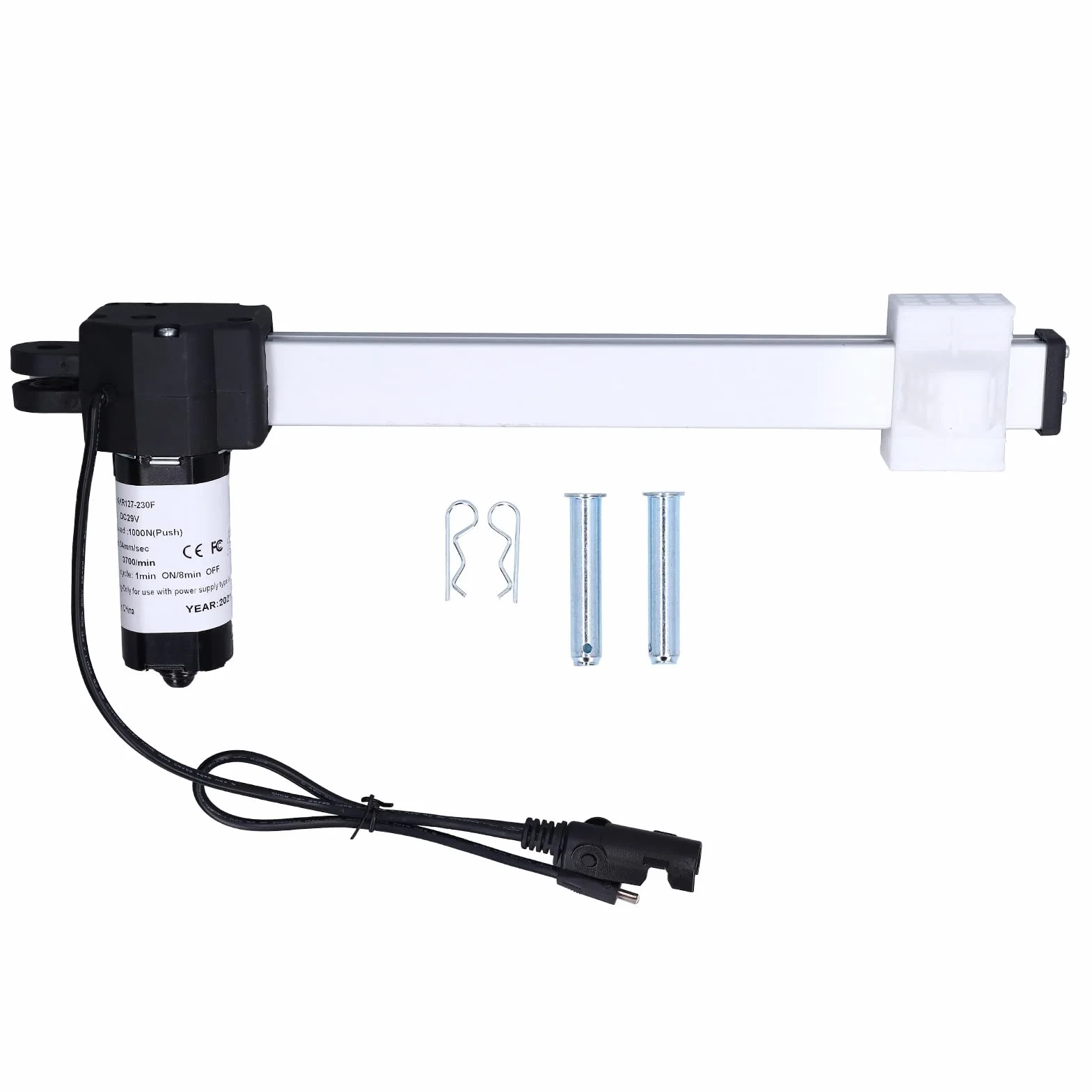 Actuador Eléctrico de Carrera de 9 Pulgadas, Motor de Actuador Lineal DC 29V 1000N/220LB para Automóvil/sillón Reclinable Eléctrico/mesa de TV/cama Eléctrica/sofá Eléctrico/sillas Elevadoras