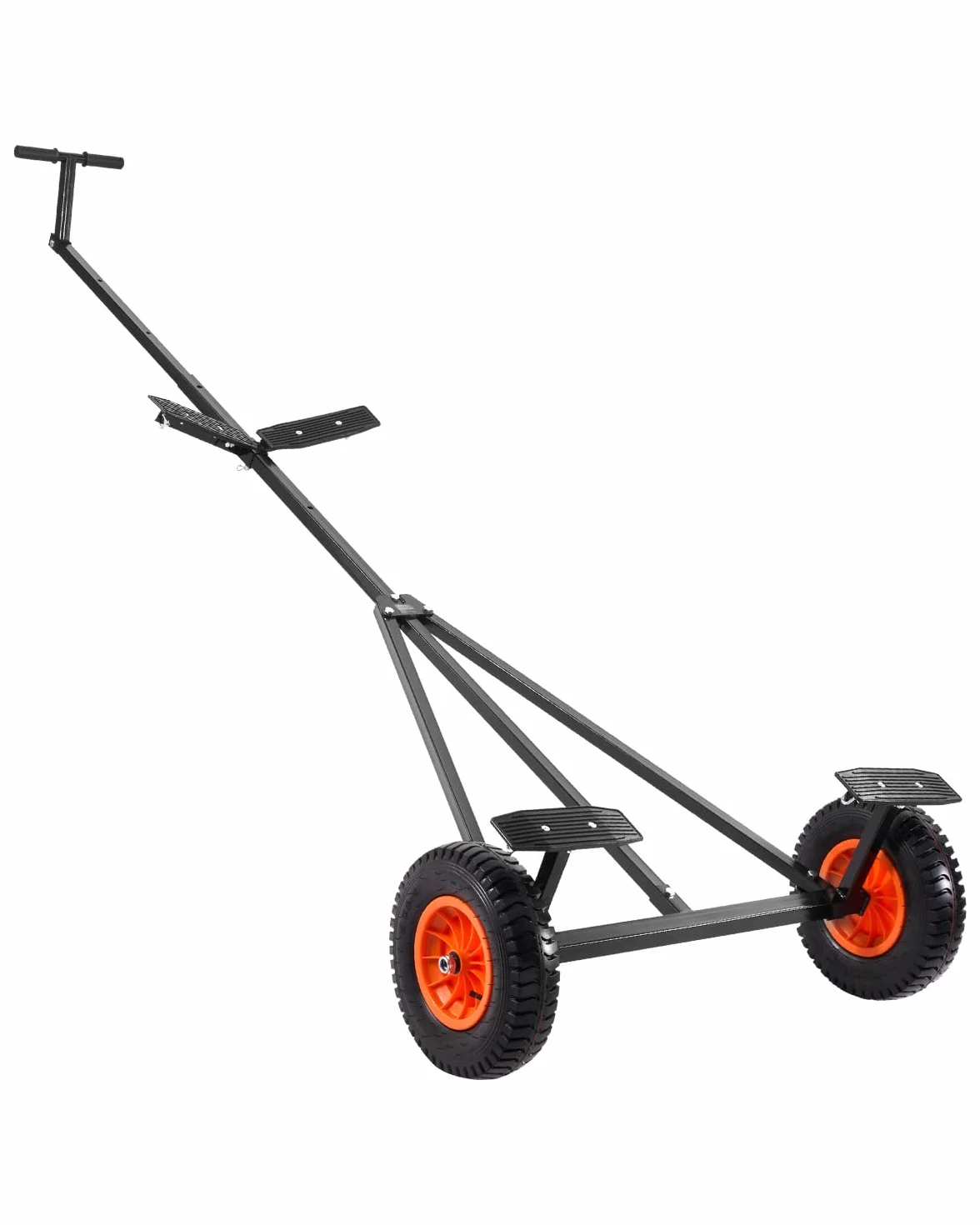 VEVOR Plataforma para Remolque de Barco, Carga de 190 kg, Plataforma para Remolque de Acero al Carbono con Longitud Ajustable, Neumáticos y Soporte Antideslizante para Mover Kayak, Lancha Motora