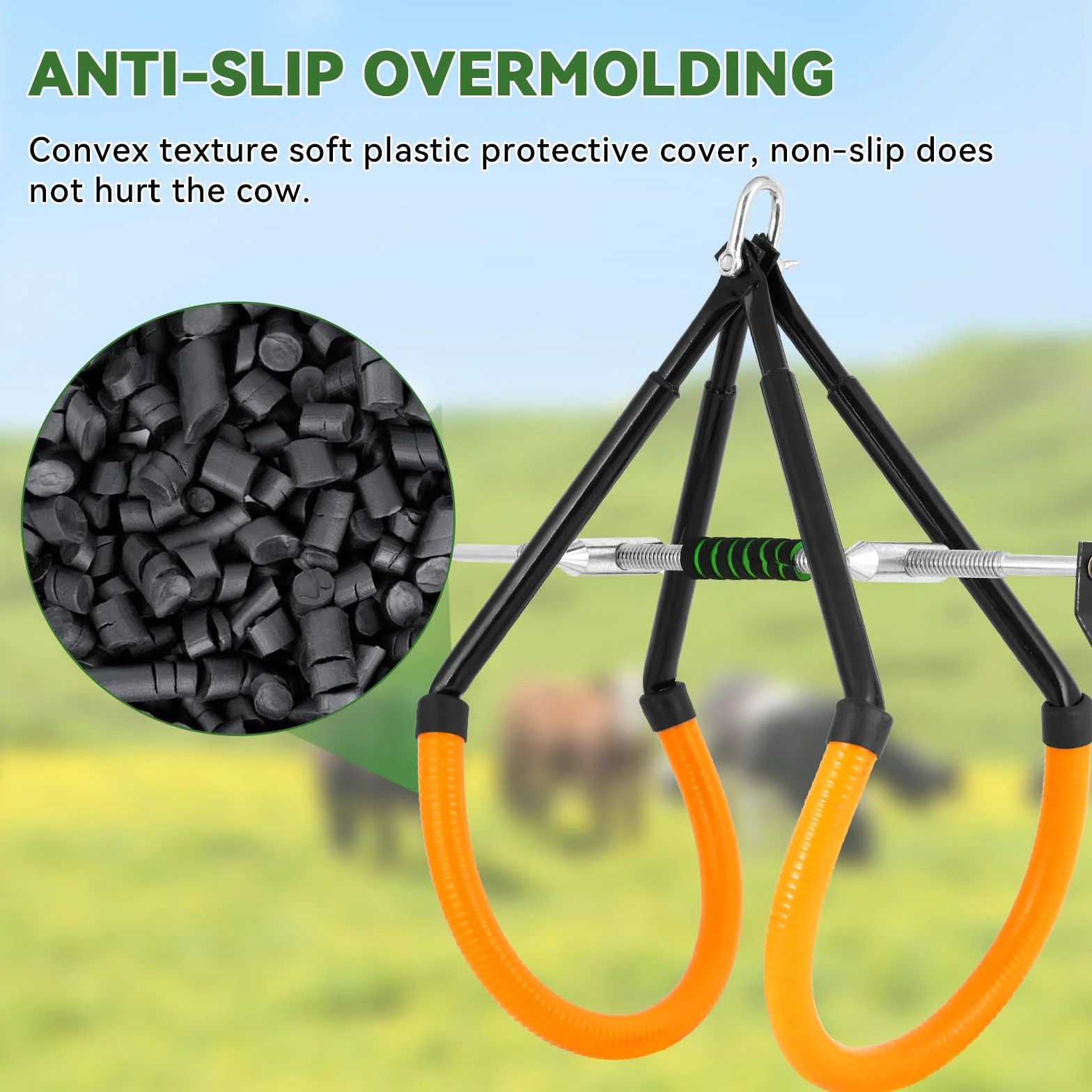 YUCHENGTECH Elevador de Cadera para Vacas 1000 kg Dispositivo para Ayudar a Levantar Vacas Herramienta de Elevación de Vacas para Partos Obstétricos, Ordeño, Partos y Vacas Cojas