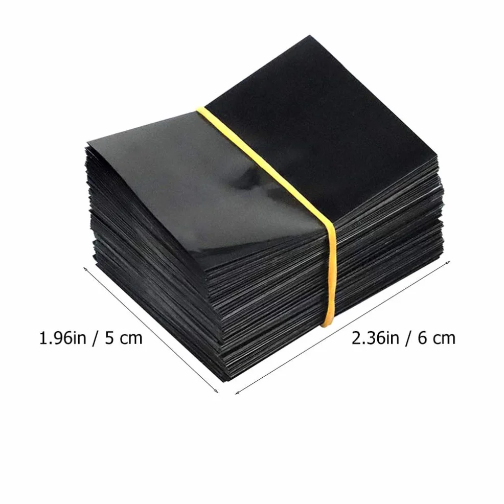 Scicalife 100 Unidades Cápsulas de Termorretráctil Perforadas Negras de PVC para Botellas de Vino Botellas de Salsa Picante Y Otras Botellas de Líquido