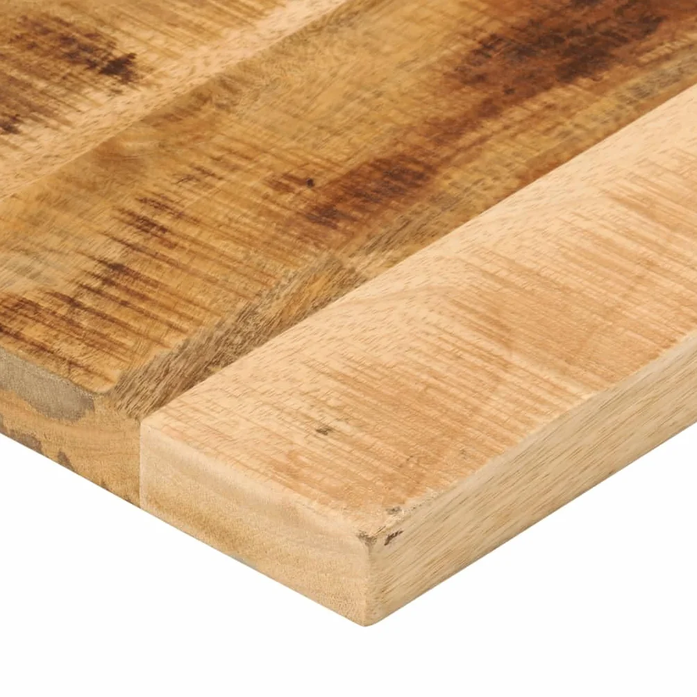 vidaXL Tablero de Mesa Rectangular Madera Mango Rugosa 180x40x3,8 cm, Superficie de Mesa, Tablero de Mesa de Madera, Tablero de Mesa de Centro