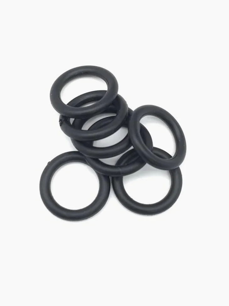 Junta de juntas tóricas de caucho de nitrilo, juntas tóricas de nitrilo CS de 1,5 mm, arandela de sellado resistente al aceite de 5-80 mm de diámetro exteri0r, 10 unidades, color negro(58mm)