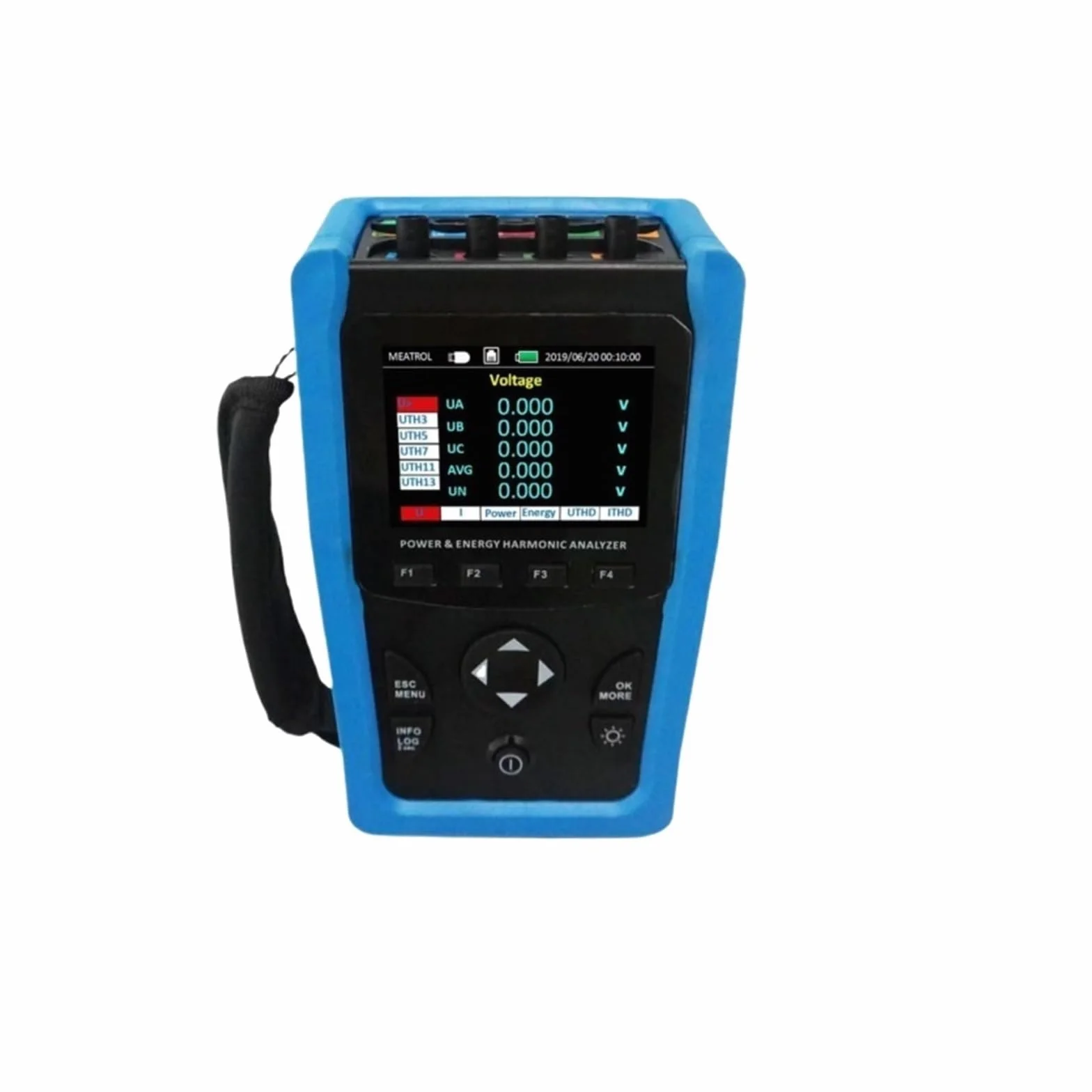 Analizador de calidad energía ME440 Instrumento prueba red eléctrica portátil: voltaje, corriente, potencia, trifásica Para aplicaciones industriales(Host 36mm coil 20 600A)