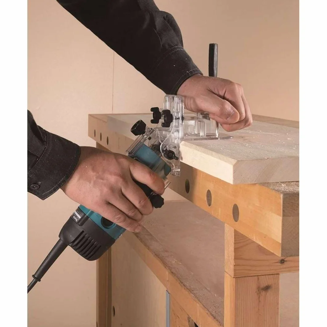 Fresadora de cantos 6mm 530W SAR base inclinable.