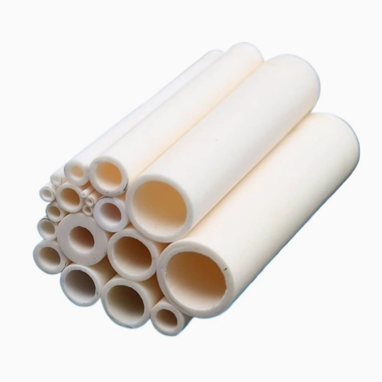 1 tubo de cerámica de desgaste de alta temperatura, diámetro interior hueco de 3,5 a 35 mm, tubo de combustión aislante de 200 mm de longitud (6 mm de diámetro interior x 10 mm de diámetro exterior)