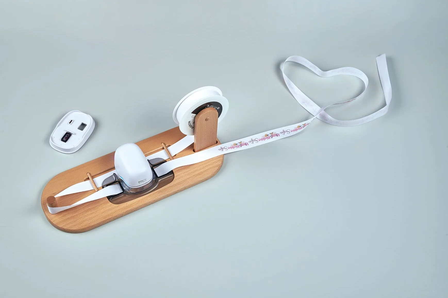 COLOP - COLOP e-mark Durable y Compacto Madera de Haya Impresión en Rollo Ribbon Estación Kit - 1 Juego