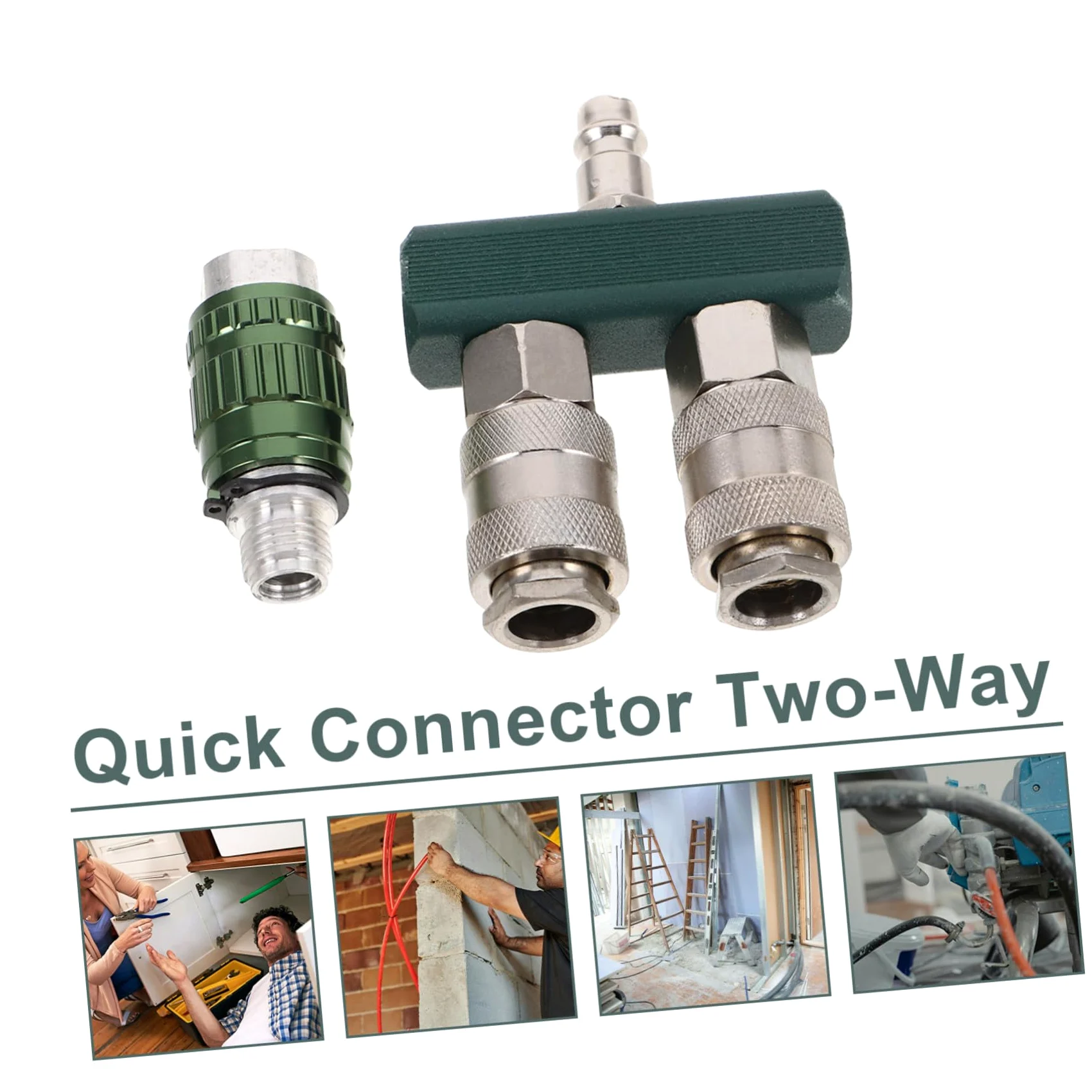 PRETYZOOM 5 Piezas Conector rápido Accesorio de manguera de aire Splitter de manguera de rápida divisores neumáticos para tubo divisor de tubo hierro niquelado