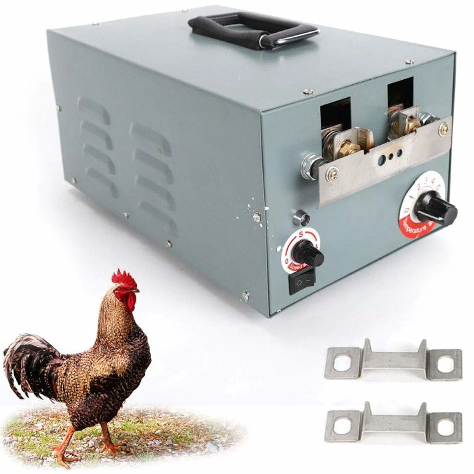 Máquina automática para despicar con 2 Cuchillas Máquina para Cortar Picos de Aves de Corral Máquina para Quitar Picos de Pollo Herramientas de Corte para despachar Polluelos y pájaros,Duck