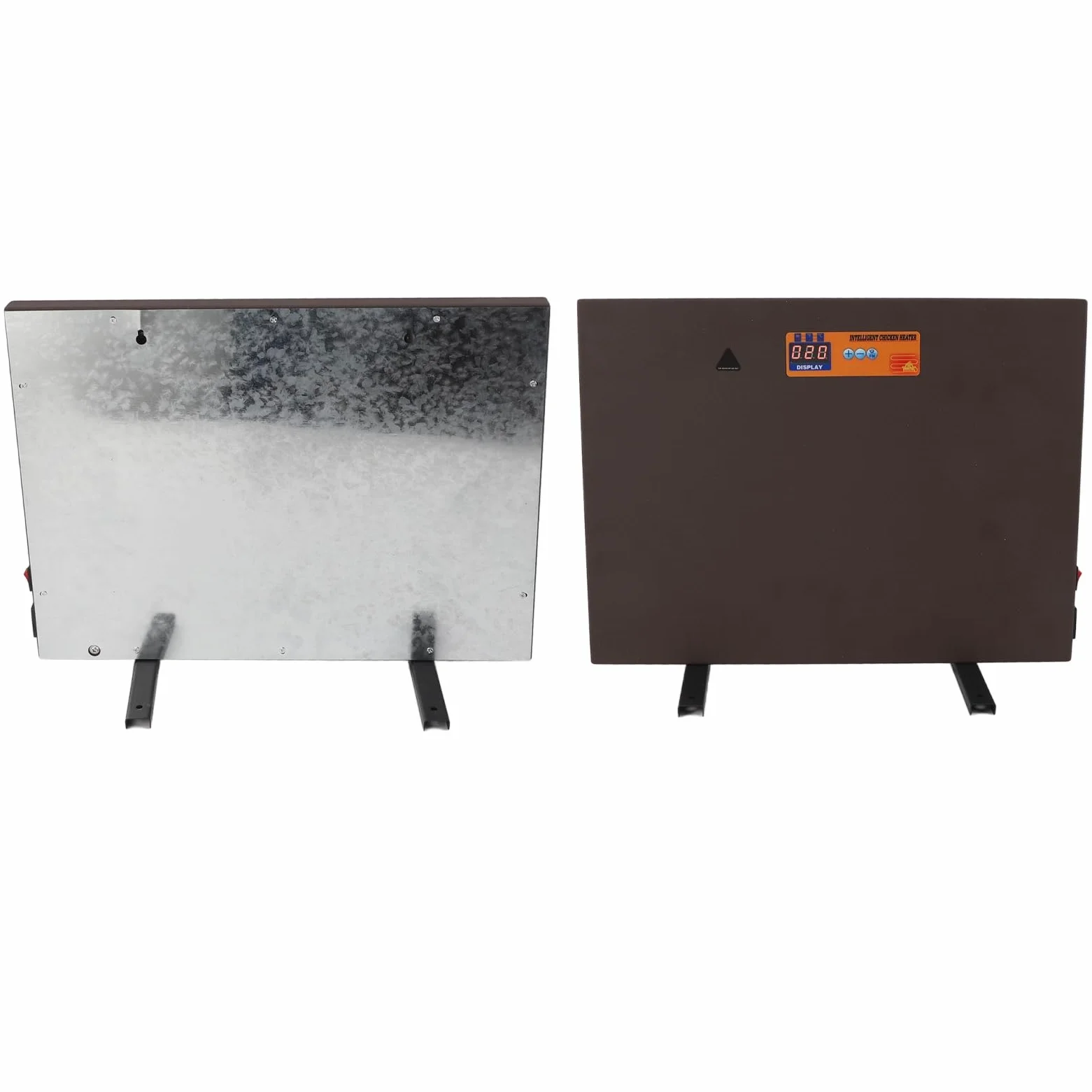 Hztyyier Calentador de Gallinero de 150 W con Inclinación y Apagado, Paneles Calefactores para Gallinero con Temporizador, Control Remoto, Calentador Radiante para Pollos (Enchufe de la