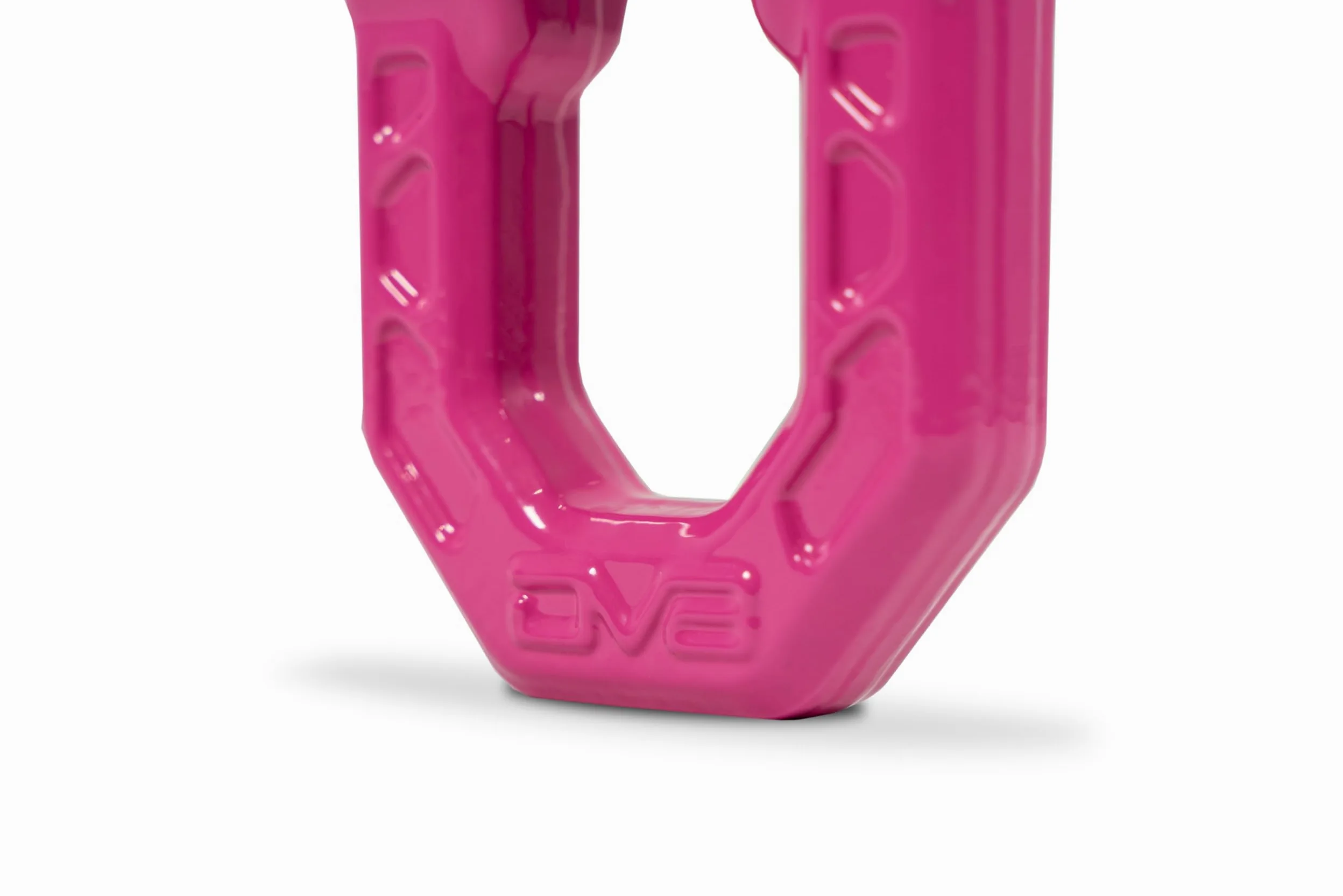 DV8 Elite Series - Grilletes de anillo en D rosa par de 8 toneladas límite de carga de trabajo | 0.12 pulgadas y (4) aisladores de 0.2 pulgadas incluidos, anillo en D de acero forjado de 1 y 0.08 pulgadas de grosor
