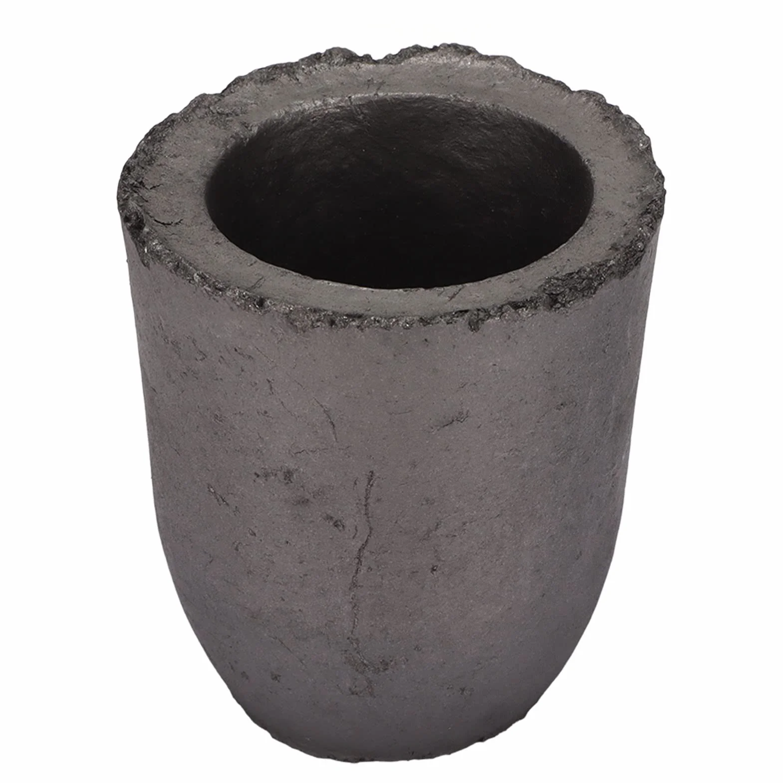 Vaso de fundición de crisol de grafito de grafito de carburo de silicio de alta pureza, duradero, fuerte estabilidad, alta densidad para fundir aluminio, oro, plata, cobre