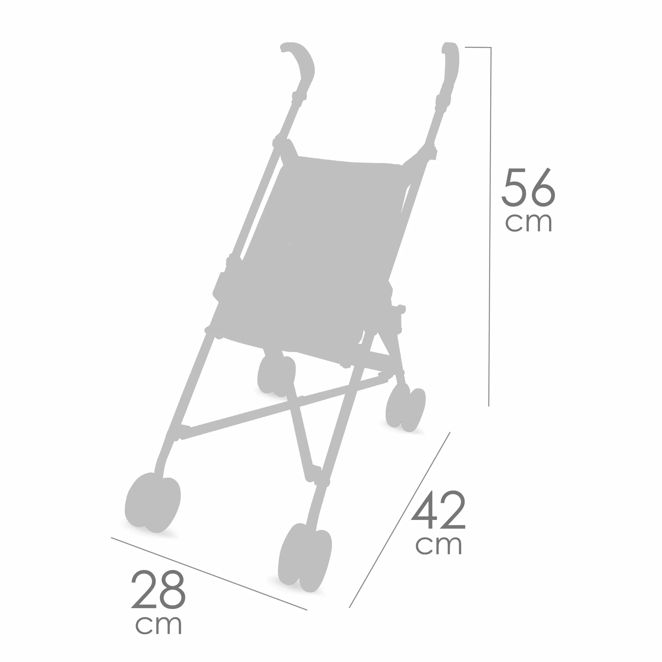 Silla de muñeca Plegable para muñecas de hasta 48 cm