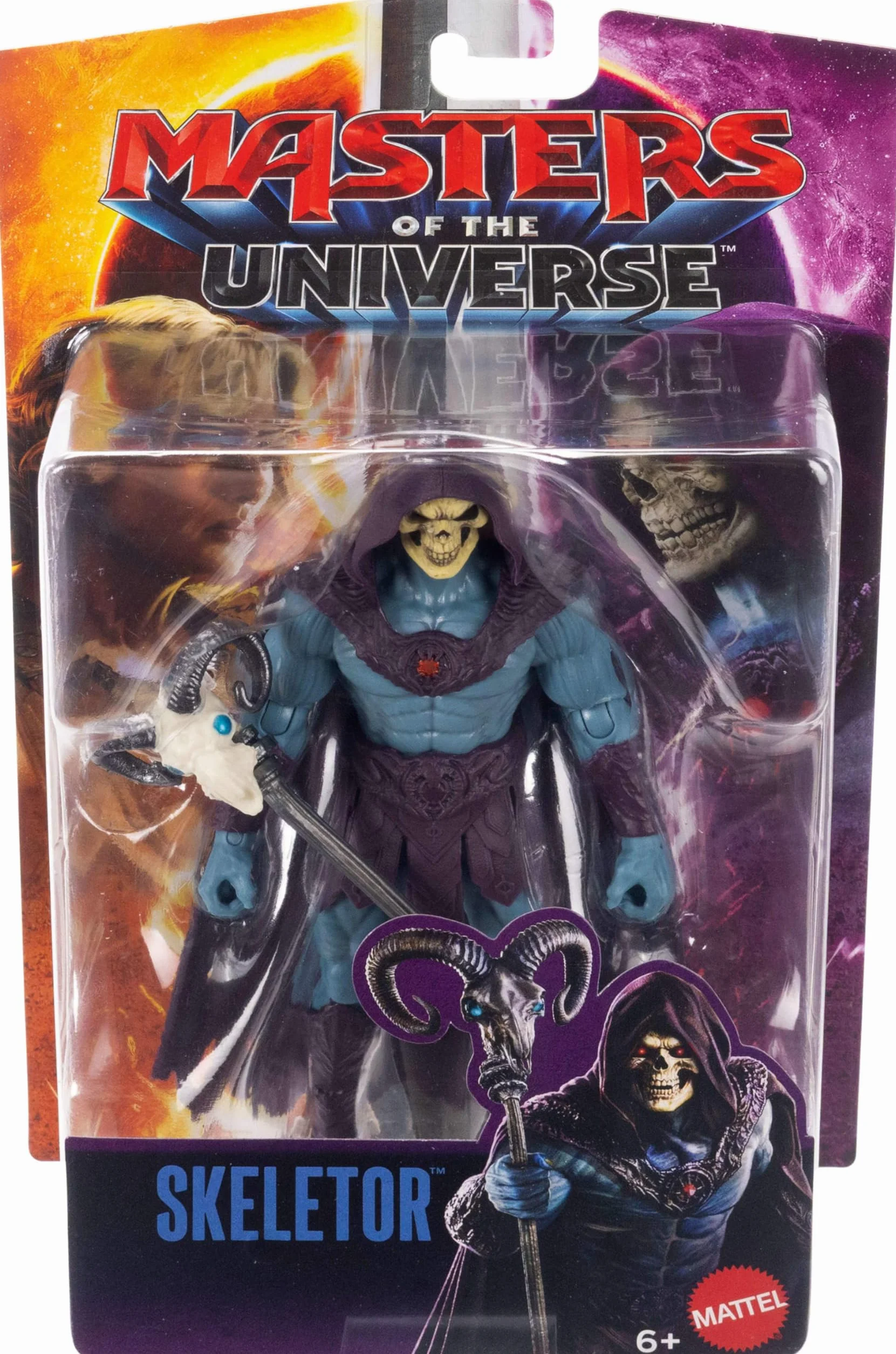 Masters of The Universe Skeletor Figura de Acción Villano 13,97 cm 14 Articulaciones Móviles Báculo Havoc JKH92
