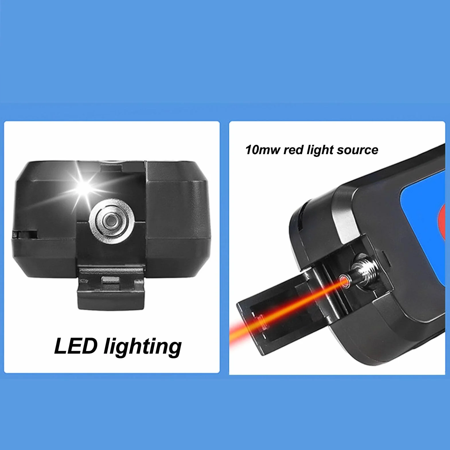 Identificador y Probador de Fibra Óptica 800-1700 Nm VFL - Fuente de Luz Roja Con Alcance de 10 Km, 270 Hz, 1 KHz, 2 KHz - Medidor de Potencia