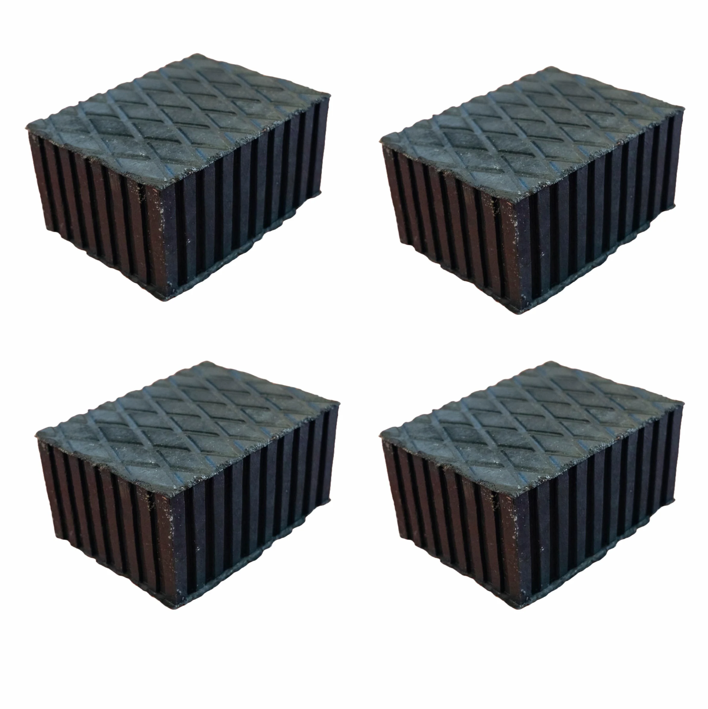 4 almohadillas para puente elevador, 160 x 120 x 80 mm, almohadillas de goma rectangulares, compatibles con Ravaglioli Corghi OMCN, fabricado en Italia