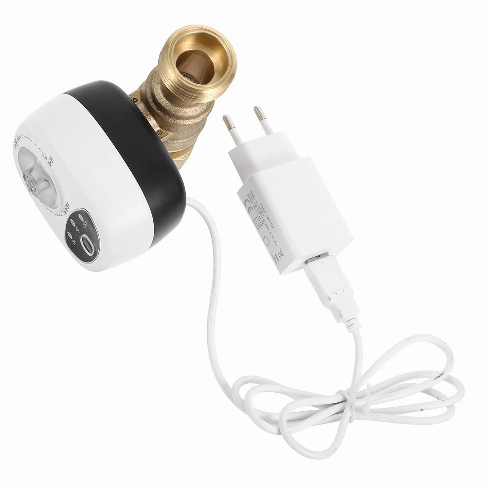 GALPADA Válvula de Agua Inteligente Wifi con Función Temporizador y Control Remoto, Válvula de Bola Eléctrica para Tubería Dn25, Material PC y Abs, Adecuado para Hogar y Jardín