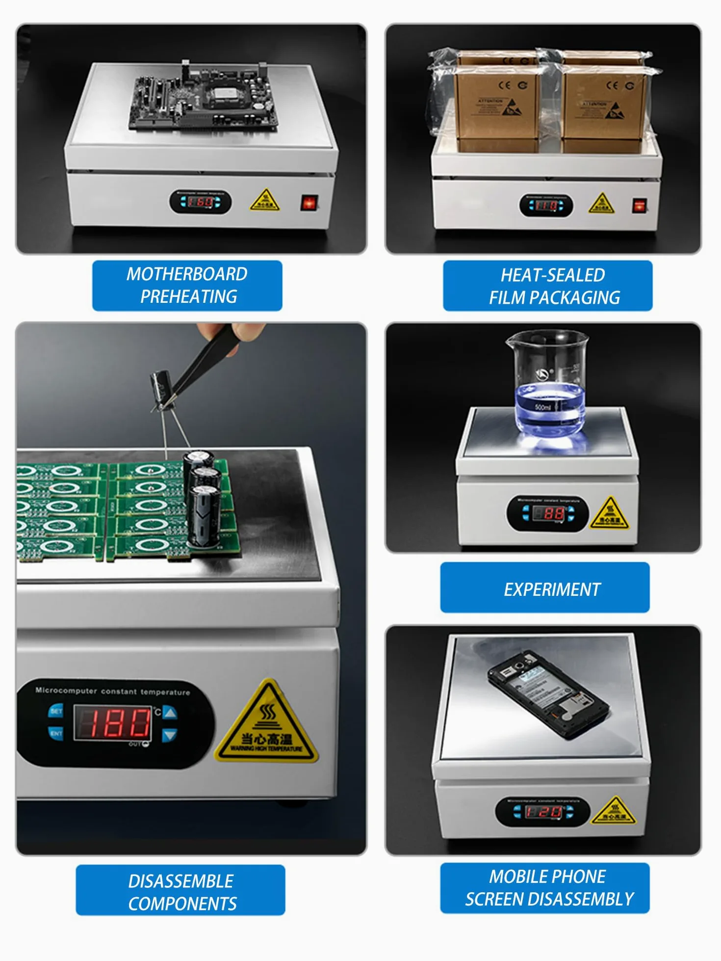 Máquina de sellado manual de celofán, sellador térmico de mesa, aislada para embalaje de cosméticos, perfecta para envolver con película de 10 x 10, ideal para pequeñas empresas