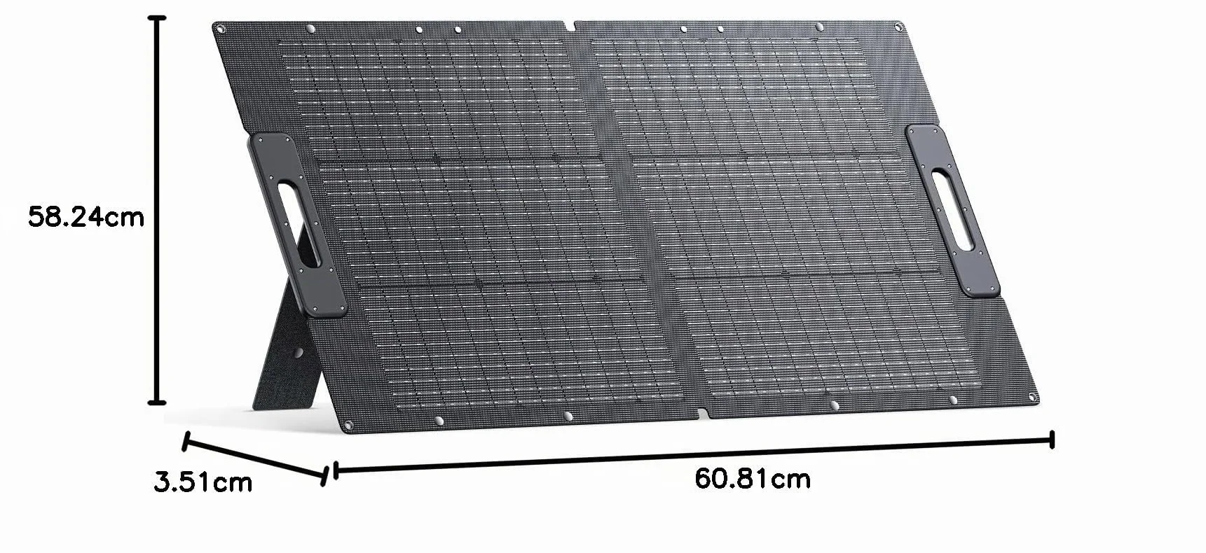 BLUETTI 100W Panel Solar, para Central Eléctrica Portátil AC2A EB3A AC50B AC70 AC180 AC200L AC300, Cargador Solar Plegable con Patas Ajustables para Acampar, Viajar