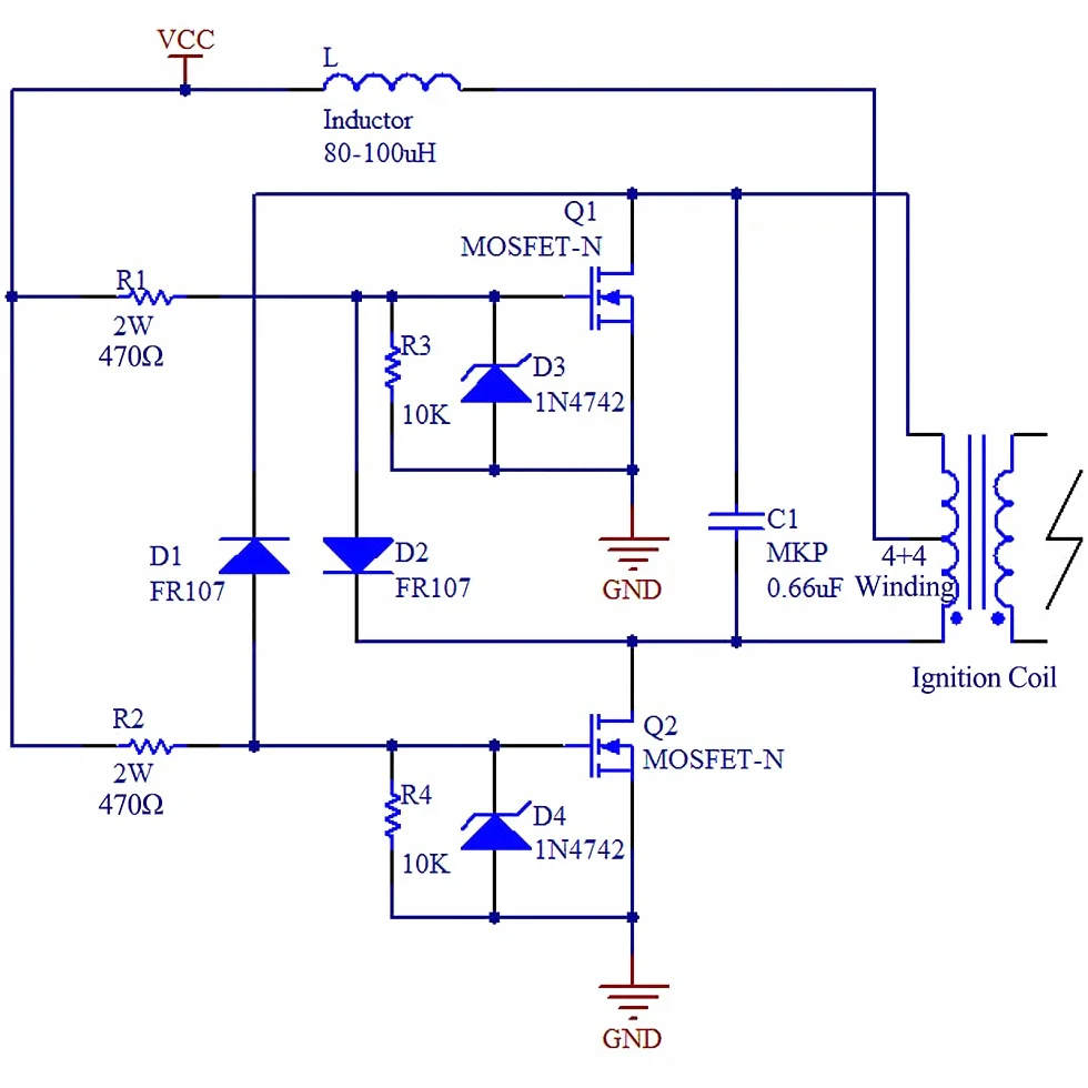 HUIOP DC12-30V ZVS Coil Flyback Driver Kit para SGTC Marx Generator Tablero de Alto Voltaje